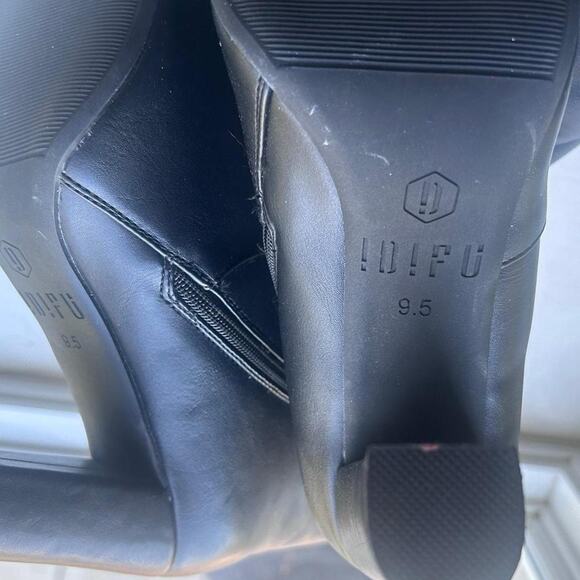 Brand new black ankle boots NWT 4" heel size 9.5 IDIFU booties - Picture 5 of 5